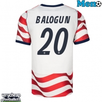 United States Folarin Balogun #20 Replica Home Shirt World Cup 2026 Short Sleeve